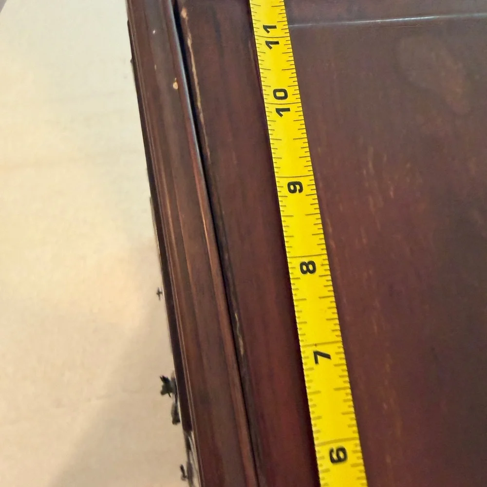 19th century Antique Rosewood Jewelry Armoire Cabinet